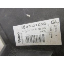 Optique Avant Principal Gauche (feux)(phare) Opel Meriva A Phase 1 (3)