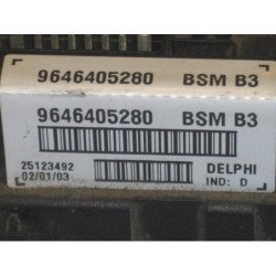Boitier Servitude Moteur (bsm) Peugeot 206 Phase 1 (2)