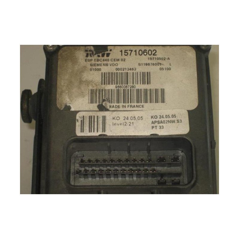 Bloc Abs (freins Anti-blocage) Peugeot 407 Phase 1 (1)