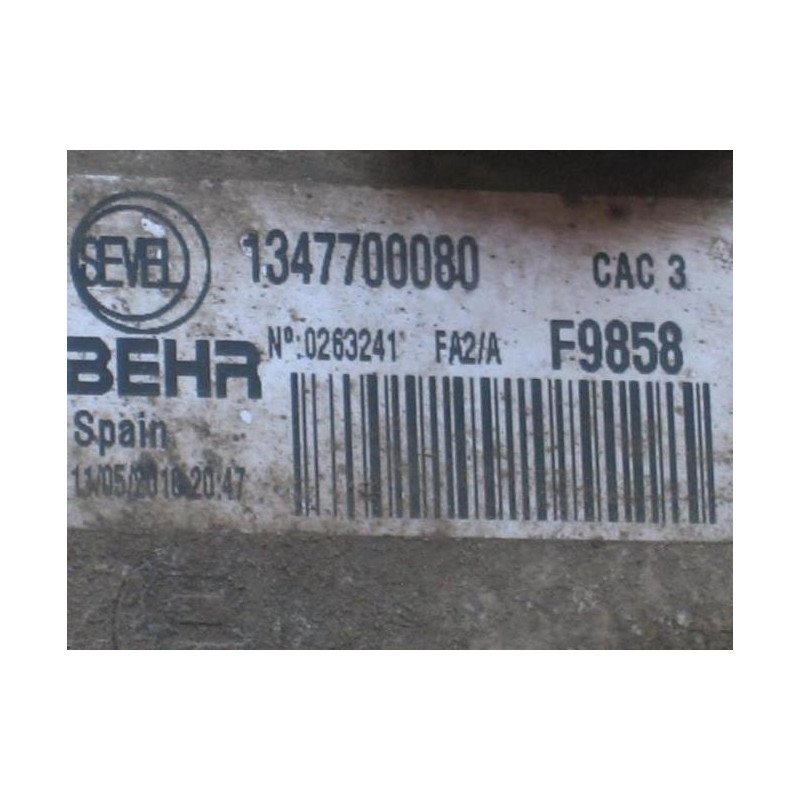 Echangeur Air (intercooler) Citroen Jumper 3 Phase 1 (1)