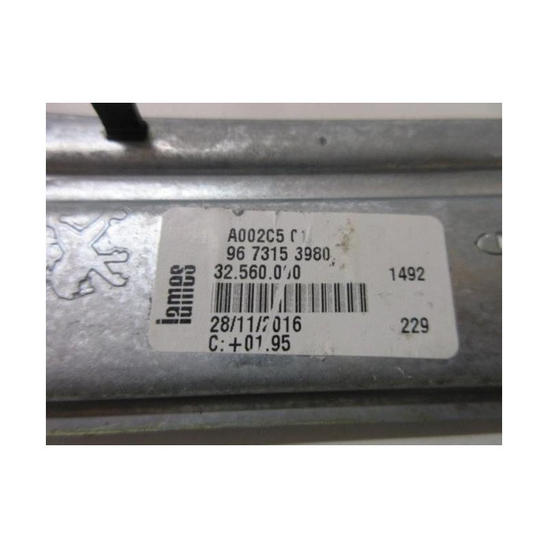 Leve Vitre Mecanique Arriere Gauche Peugeot 208 1 Phase 2 (1)