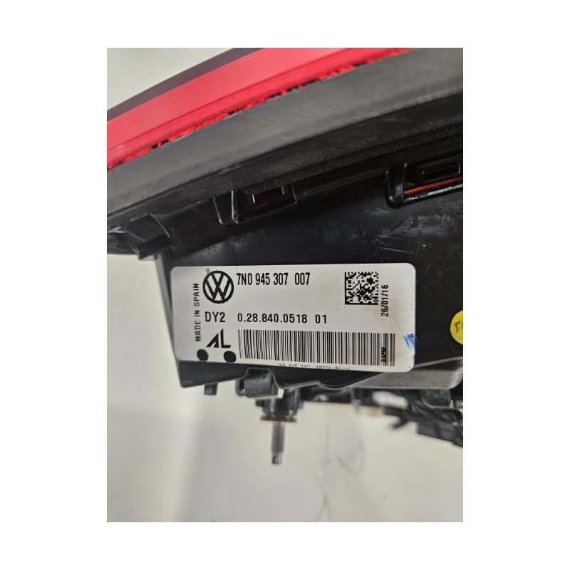 Feu Arriere Secondaire Gauche (feux) Volkswagen Sharan 2 Phase 2 (1)
