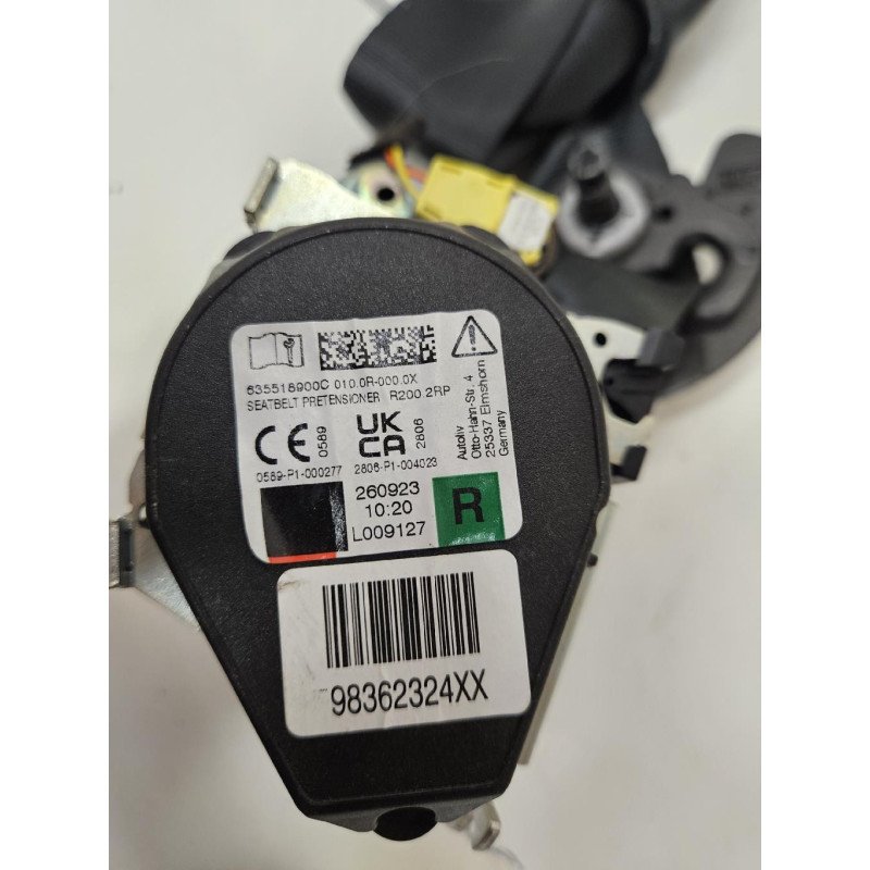 Ceinture Avant Droit Citroen C3 3 Phase 2 (1)